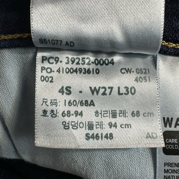 Levi's CLASSIC BOOT CUT Women Size 4 Short Blue Mid Rise Jeans Denim Pants 28x29 - Picture 12 of 12